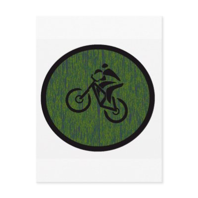 Bike IRISH Style Postcard