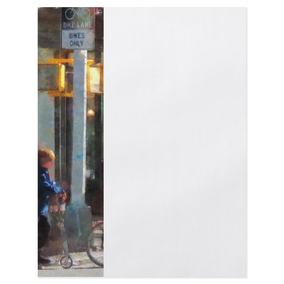 Bike Lane Custom Flyer by SusanSavad
