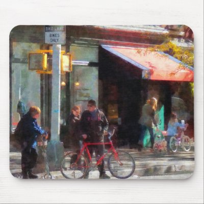 Bike Lane Mouse Pads by SusanSavad