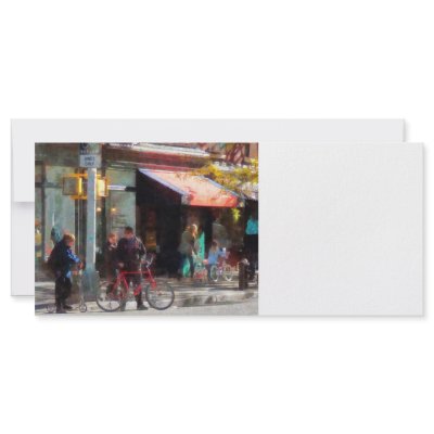 Bike Lane Customized Rack Card by SusanSavad