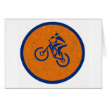 Bike Left Turn Greeting Card