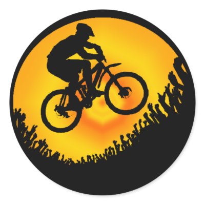 Bike Make More Round Stickers by ninuno