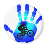Bike Mr. Blues Refrigerator Magnets