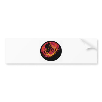 Bike North South Bumper Stickers by ninuno