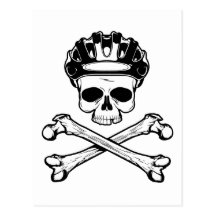 Bike or Die - Bike and Crossbones Postcards