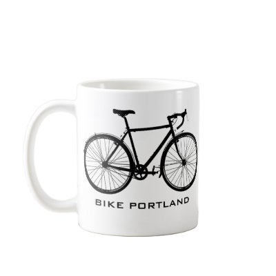 Bike Portland Mug - Single Speed by Thuggies