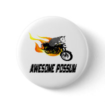 Bike Rider Awesome Possum Pins