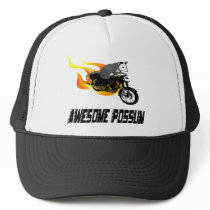 Bike Rider Awesome Possum Hat