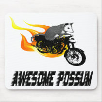 Bike Rider Awesome Possum Mouse Mat