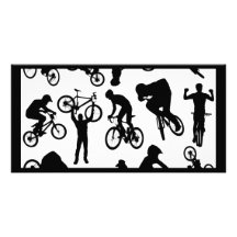 bike-riders photo card