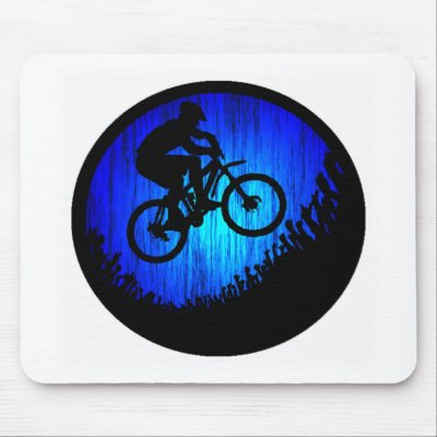 Bike Rock HOP Mouse Pads by ninuno