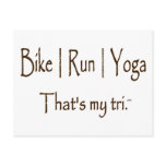 Bike | Run | Yoga Postcard