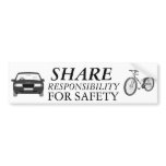Bike Safety Together bumper stickers