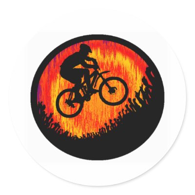 Bike Souls Notice Round Stickers by ninuno