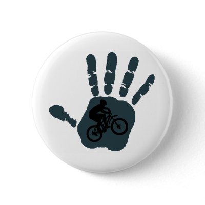 Bike Spread Out Pinback Buttons by ninuno