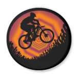 Bike Sun Upper Fridge Magnets
