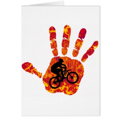 Bike Sure Grip Greeting Cards by ninuno