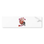BIKE THE WORLD BUMPER STICKER