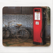 Bike - Two Bikes and a Gas Pump Mousemat
