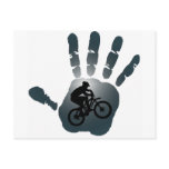 Bike Wet Grey Postcard