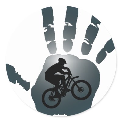 Bike Wet Grey Stickers by ninuno