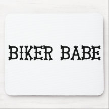 Biker Babe Mousepad