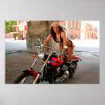 Biker Babe Poster posters