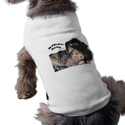 Biker Baby Doggie Tee Shirt by MonkeyLuvs