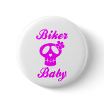 Biker Baby Pink Skull