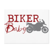 Biker Baby Postcards