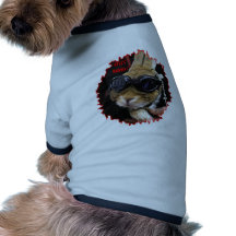 BIKER BUNNY HELL'S BUNNY PET TSHIRT