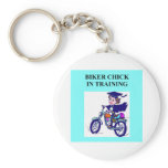 biker chick daughter joke keychains