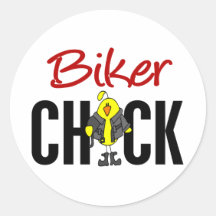 Biker Chick Stickers