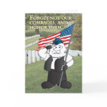 Biker Forget Not our Comrades Greeting Card