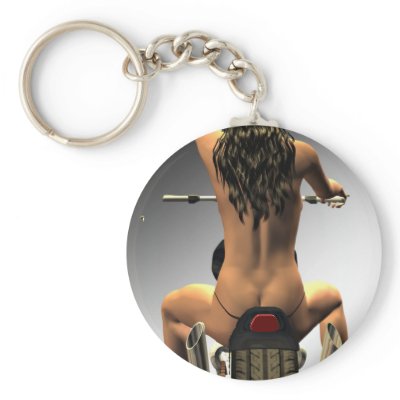 Biker girl keychains by Eggznbeenz