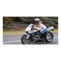 Biker Girl Photo