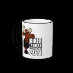 Biker Moose Mug mugs