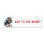 Biker Pug Dog Bumper Sticker