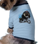 Biker Pug Dog Doggie T-shirt