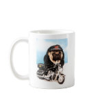 Biker Pug Dog Mugs