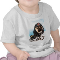 Biker Pug Dog Tshirts