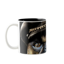 Biker Pug Coffee Mugs