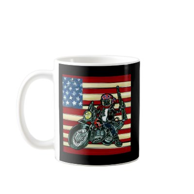 Biker Pug Coffee Mugs by Pugs_by_Joanne