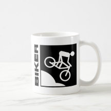 biker radfahrer bike mtb mountainbike downhill kaffee tasse