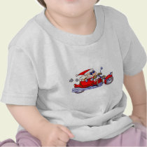 Biker Santa t-shirts