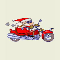 Biker Santa t-shirts