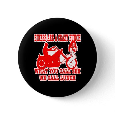 Biker Sex Lunch Black Pin by WhiteTiger_LLC