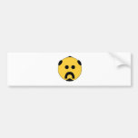 Biker Smiley Bumper Sticker
