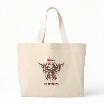 Biker to the Bone Canvas Bag