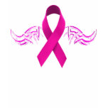 Biker Tribal Wings for Breast Cancer Awareness t-shirts
